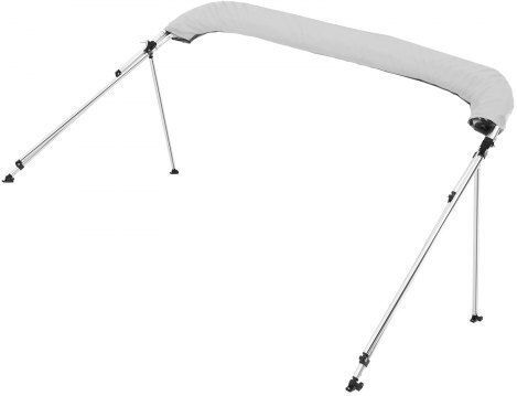 Vevor 3 Bimini Top Bootsverdeck 72" L x 73"-78" B x 46" H Verdeckzelt Hellgrau