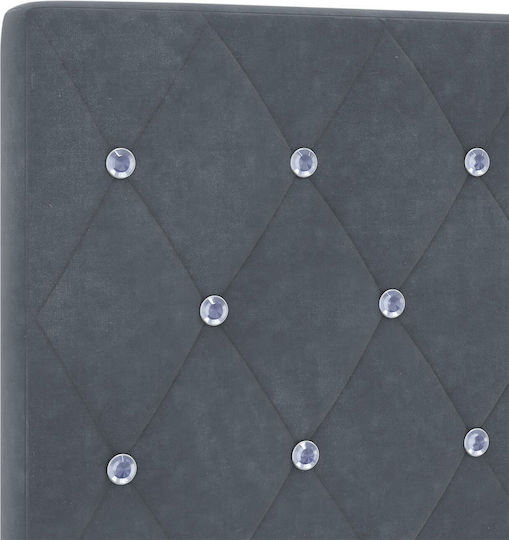 vidaXL Hölzernes Kopfstütze für Bett Dunkelgrau 90x88cm