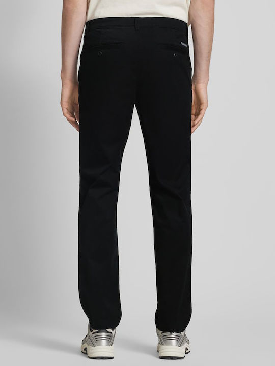 Trousers Chino Elastic in Slim Fit Black