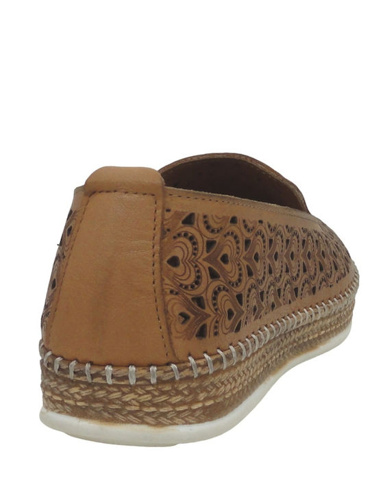 Damen Mokassins in Tabac Braun Farbe