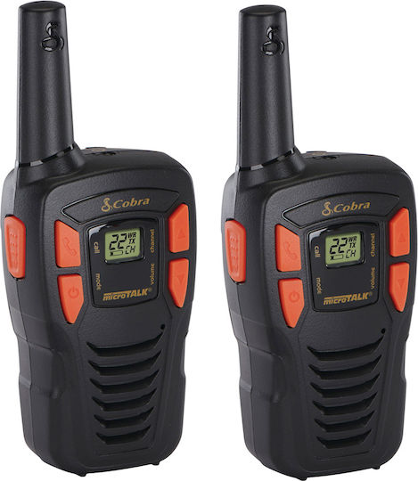 Cobra AM255 Ασύρματος Πομποδέκτης PMR με Μονόχρωμη Οθόνη Σετ 2τμχ
