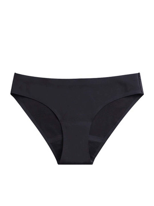 Γυναικείο Slip Περιόδου χωρίς Ραφές Black
