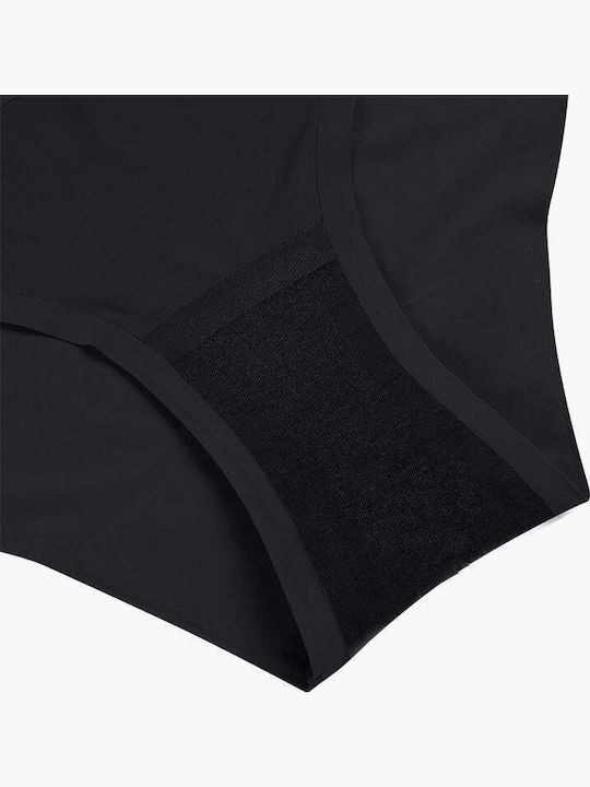 Γυναικείο Slip Περιόδου χωρίς Ραφές Black