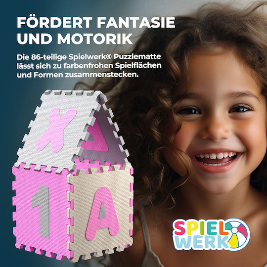 Spielwerk Puzzle de podea educativ pentru copii cu numere 36buc
