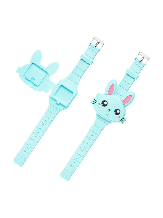 Vitammy Kinder-Digitaluhr mit Silikonarmband Türkis