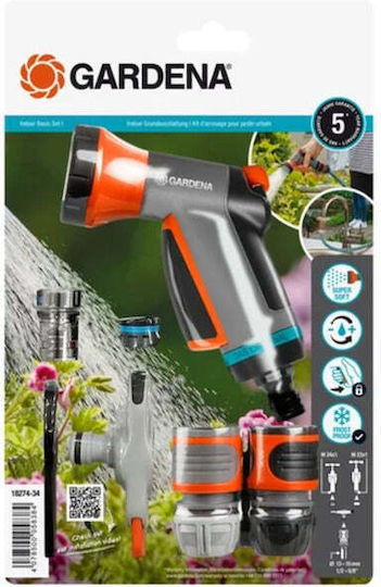 Gardena Tap Connector for Indoor Sinks Grey Orange 13mm 19mm