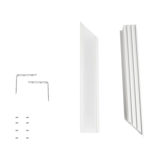 GloboStar Walled Aluminum Profile for LED Strip with Opal Cover