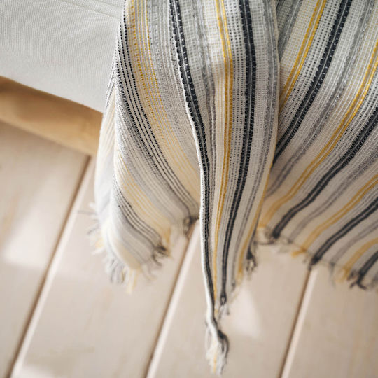 Gofis Home Двуместен диван с хвърчащи листа 180x250см. Сив