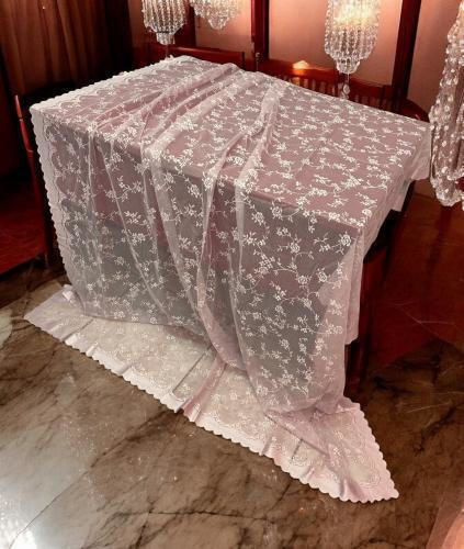 Linea Home Tischtuch Romance Powder 160x220cm