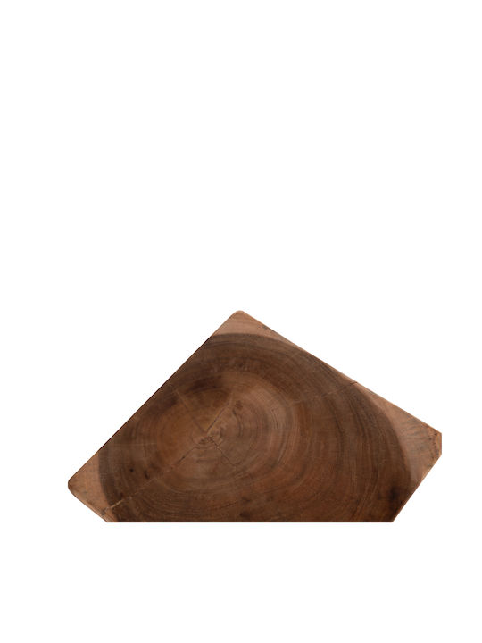 Stool For Living Room Wooden Anvil Natural Color 31x31x45cm
