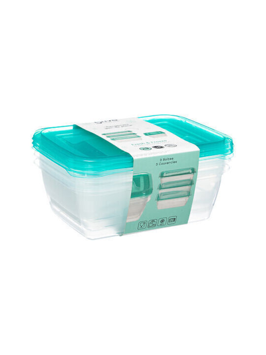 5Five Plastic Lunch Box Blue 20x15cm