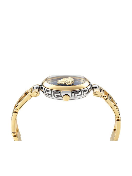 Versace Medusa Womens Watch 34mm Battery with Gold Metal Bracelet