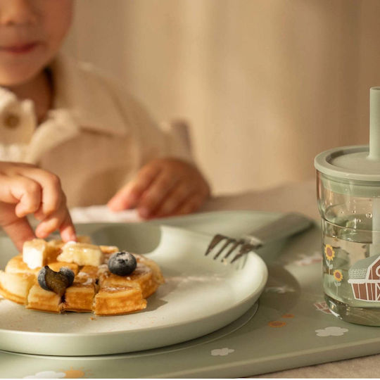 Little Dutch Plastic Baby Placemat Mio Little Farm Green