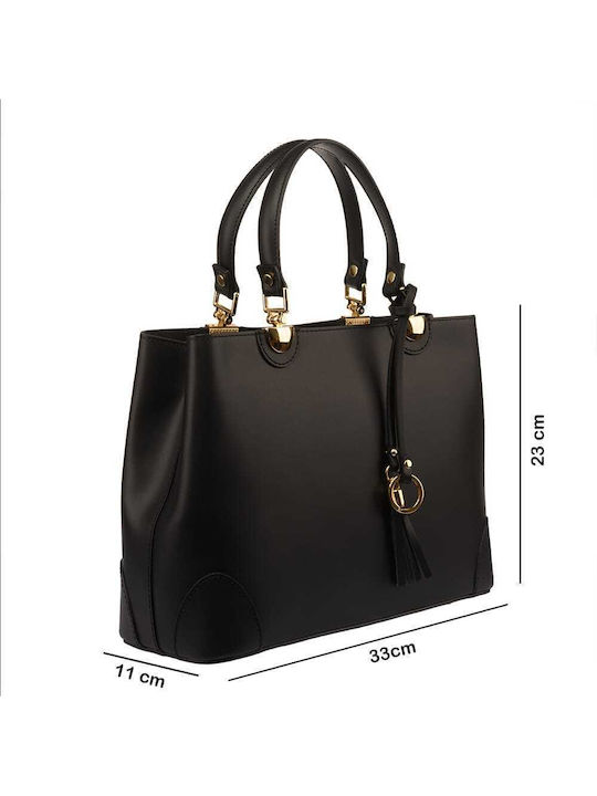 Leder Damenhandytasche Schwarz