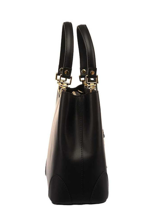 Leder Damenhandytasche Schwarz