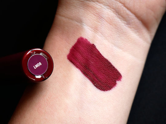 Camaleon Long Lasting Liquid Lipstick Matte Burgundy Brown, Lm08