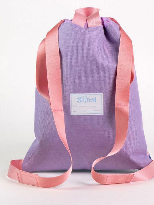 Cerda Stitch Παιδική Τσάντα Πουγκί Λιλά 33x27x10εκ.
