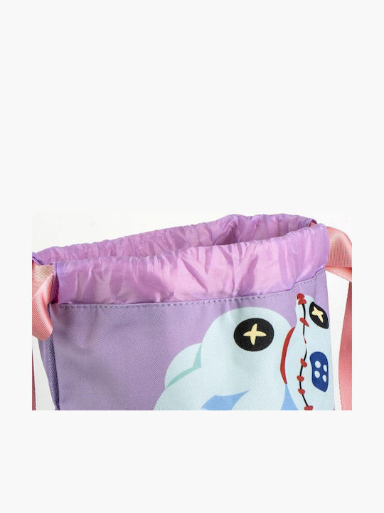 Cerda Stitch Παιδική Τσάντα Πουγκί Λιλά 33x27x10εκ.