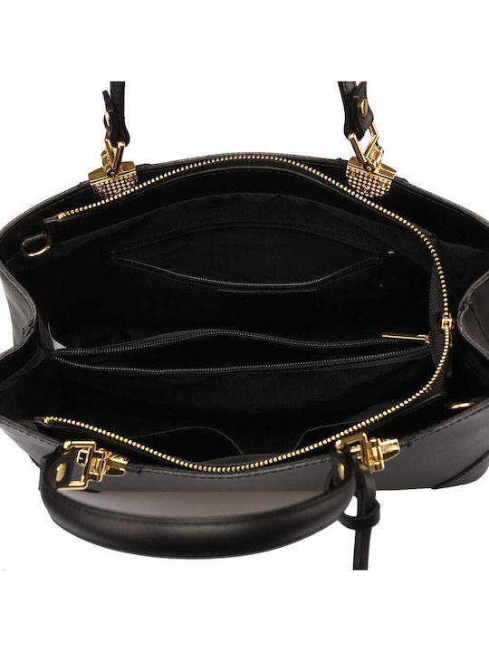 Leder Damenhandytasche Schwarz