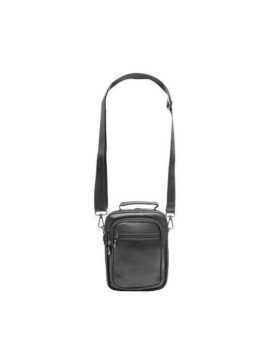 Piele Geantă pentru bărbați De umăr / tip crossbody Neagră
