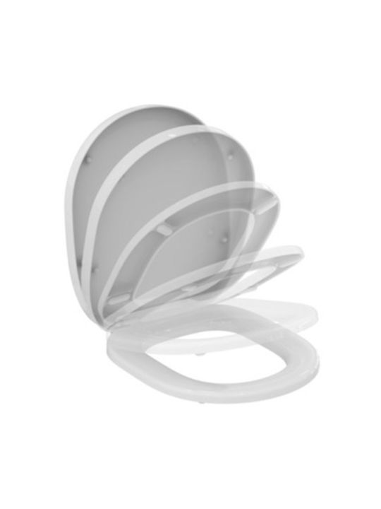 Floor-Mounted Toilet Bowl Without Cistern Lid Ideal Standard Connect E823101+e712701 White Glossy