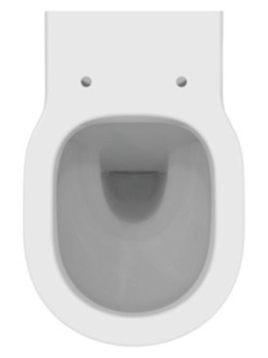 Bodenstehende Toilettenschüssel ohne Spülkastenabdeckung Ideal Standard Connect E823101+e712801 Weiß Glänzend