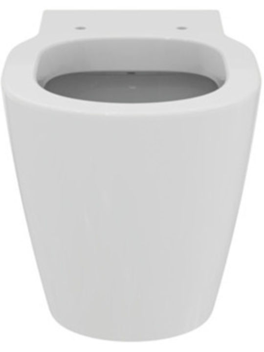 Floor-Mounted Toilet Bowl Without Cistern Lid Ideal Standard Connect E823101+e712701 White Glossy