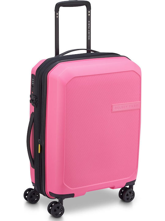 Delsey Anvers Cabin Hard Suitcase Light Pink with 4 Wheels Height 55cm