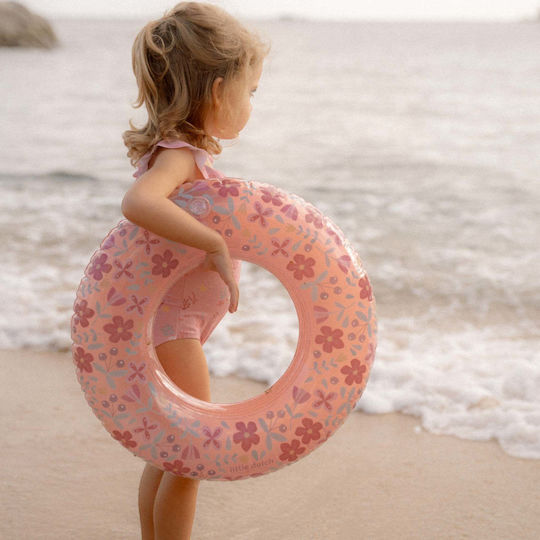 Little Dutch Kids' Swim Ring Pink Flowers