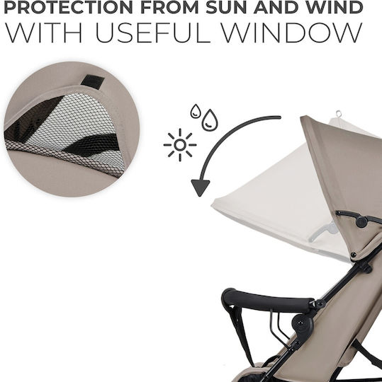 Kinderkraft Tik Umbrella Stroller Suitable from 6+ Months Stone Beige 6.5kg