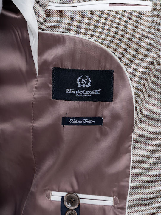 Men's Suit Jacket Slim Fit Beige
