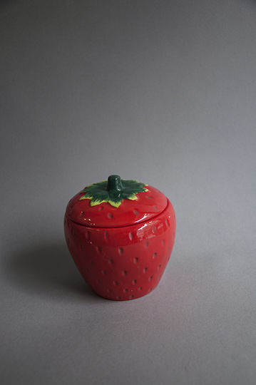 Strawberry Κεραμικός Αρωματιστής Wax Melts Αιθέρια Έλαια Κόκκινος Σχήμα Φράουλα