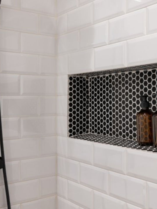 Vevor Wall Mounted Bathroom Shelf Plastic 40.6x50.8x10.2cm Black