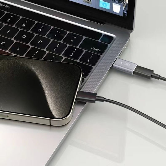 Tech-Protect Ultraboost Konverter USB-C männlich zu Blitzschlag weiblich Gray 1Stück