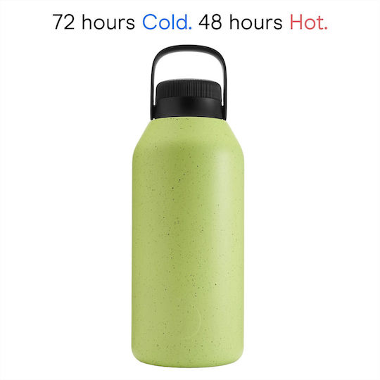 Chilly's Big Mouth Bottle Thermos Stainless Steel BPA Free 4lt Lime