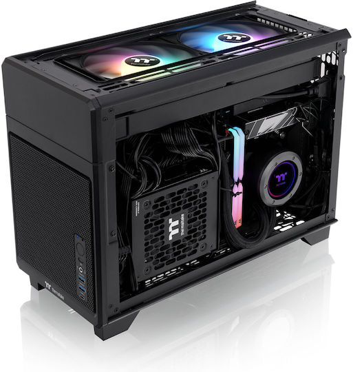 Thermaltake TR100 Mini Tower Κουτί Υπολογιστή Μαύρο