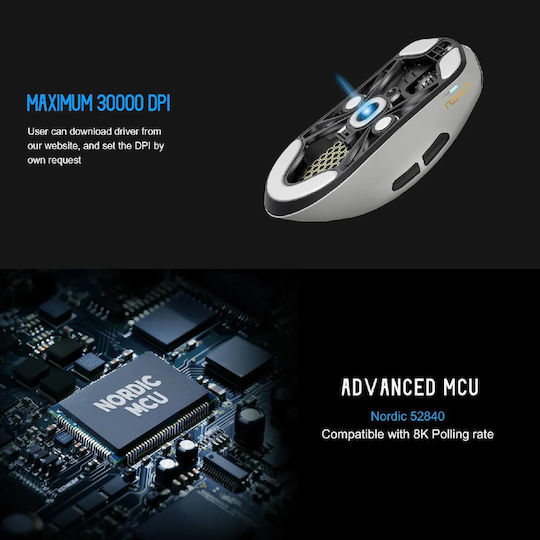 Lamzu Maya X Wireless Gaming Mouse 30000 DPI Purple Shadow