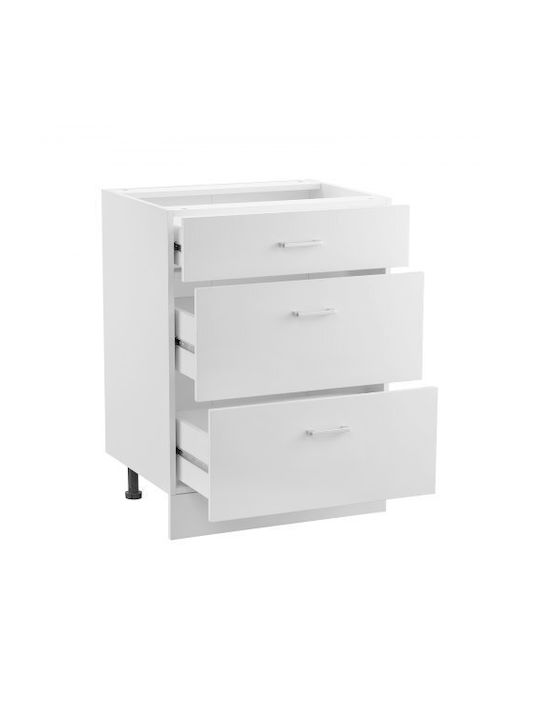 Vevor Small Storage Furniture Shaker Base Cabinet 24 Inches Width X 19 Inches Depth X 32 Inches Height Ready To Assemble 3 Drawers