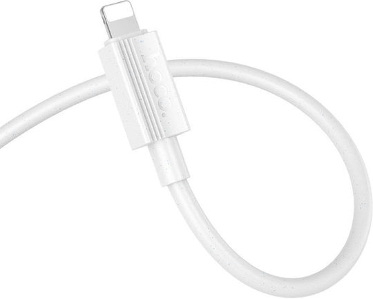 Hoco USB-A to Lightning Cable Λευκό 1m (HC-X107L-WH)
