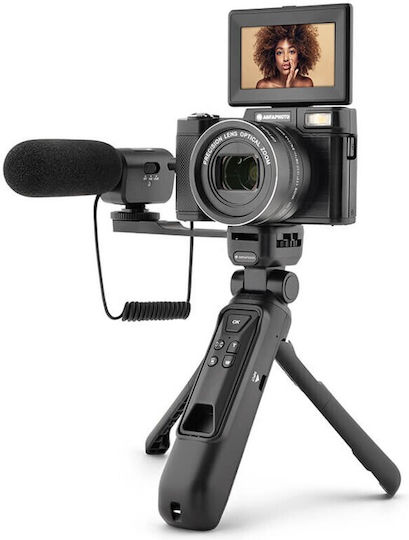 Kodak Vlg-4k Vlogging Bundle Cameră Foto Compactă 24MP Zoom Optic 5x Neagră