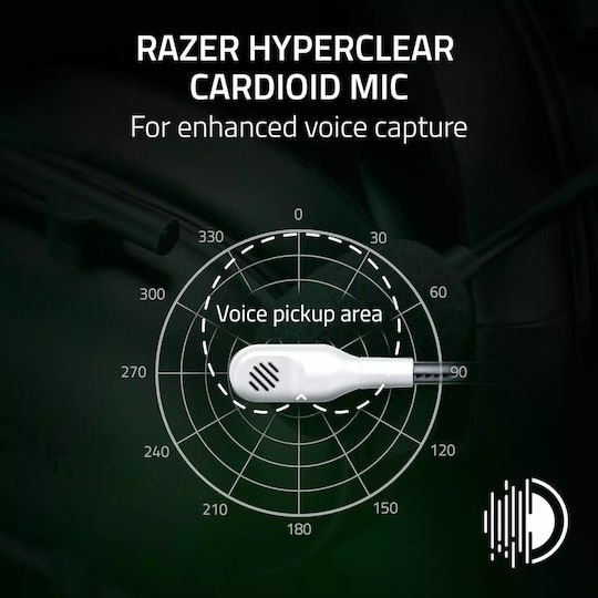 Razer Blackshark V2 X For Xbox Over Ear Gaming Headset With 3.5 Mm Connectivity White For XBOX Nintendo Switch Nintendo Switch 2 PC PS4 PS5