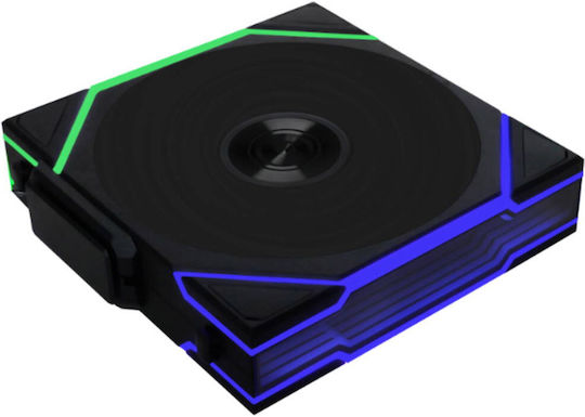 Lian Li UNI FAN TL Wireless LCD Reverse Blade Вентилатор за кутия 120mm (1900rpm / 54.3cfm) с ARGB осветление 3 броя