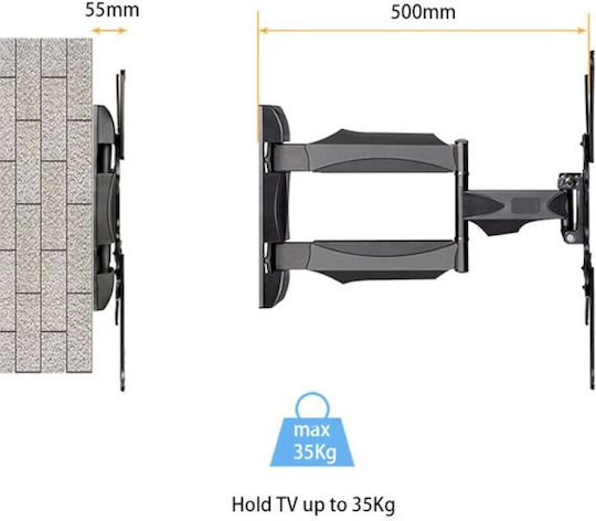 Opticum AX Olympus Wall TV Mount with Arm up to 56" and 35kg