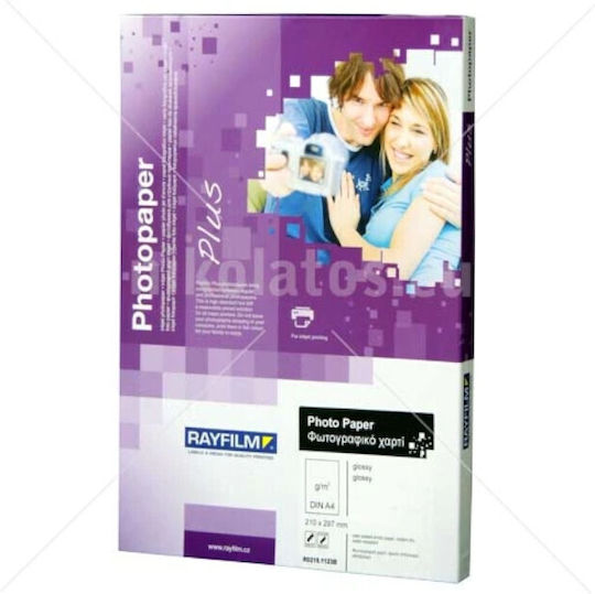 Rayfilm Glossy Photo Paper A4 (21x30) 210gr 50 Φύλλα