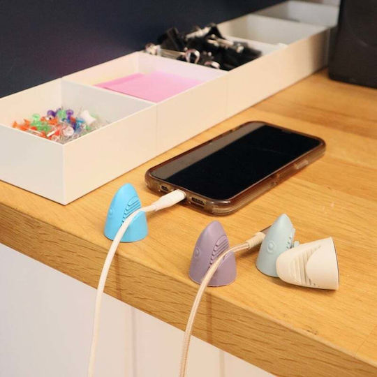 Kikkerland Cable Shark Set Of 4 Στήριγμα Καλωδίων