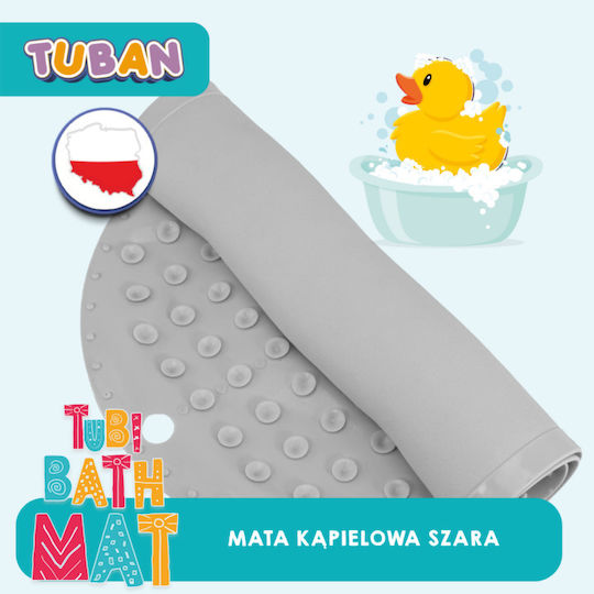 Tuban Bath Mat Anti-slip Gray Tu3833 38335 Tuban Bath Mat Anti-slip Gray Tu3833 38335