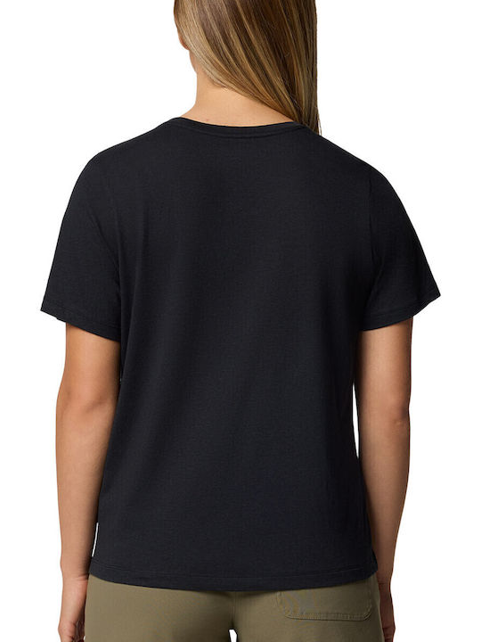 Ruby Springs Graphic Scoop Γυναικείο T-shirt Μαύρο