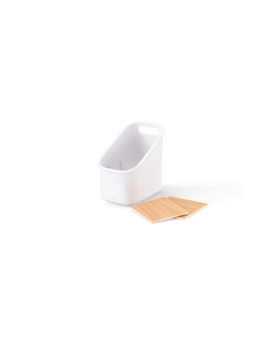 Umbra Plastic Cutlery Drainer White 14x21x19cm