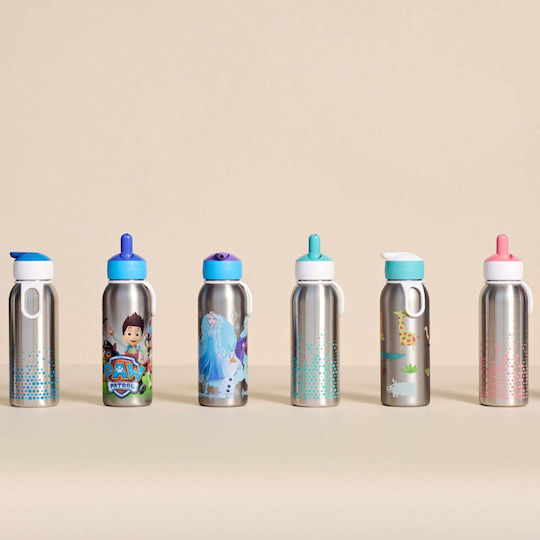 Little Dutch Flip-up Campus Kids Water Bottle Thermos Stainless Steel with Pop-Up Cap 350ml