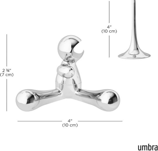 Umbra Metal Chrome Opener Buddy 10x9x13